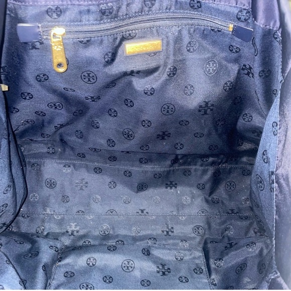 Tory Burch Navy Blue Tote Bag - Picture 3 of 9